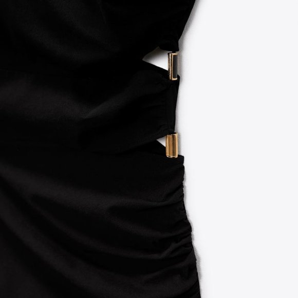 ZARA JEWEL APPLIQUÉ CUT OUT MINI DRESS - NWT - Picture 6 of 11